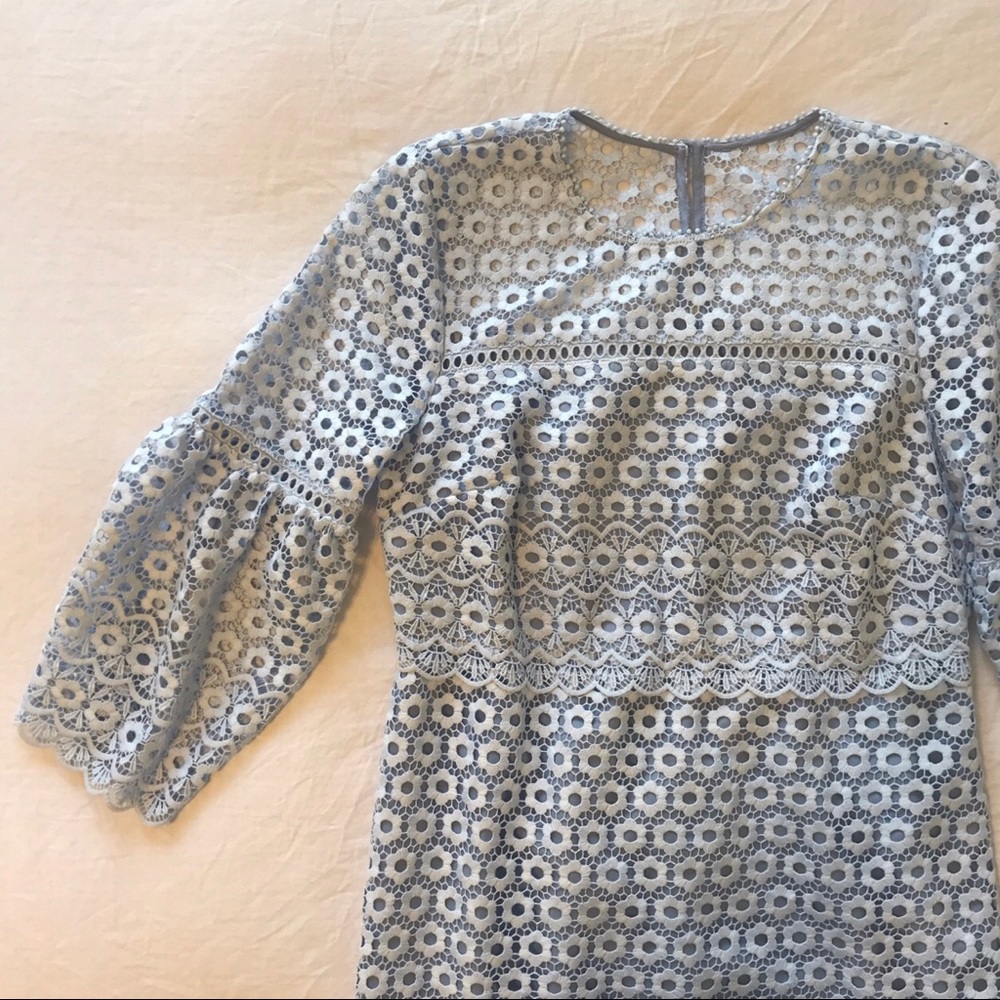 J.Crew Bell Sleeve Daisy Lace Dress